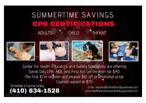 CPR/Safety Certification Training
